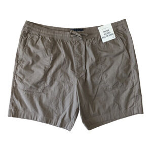 Abercrombie & Fitch Brown Relaxed Linen Blend Pull On Shorts New Size XXL Mens